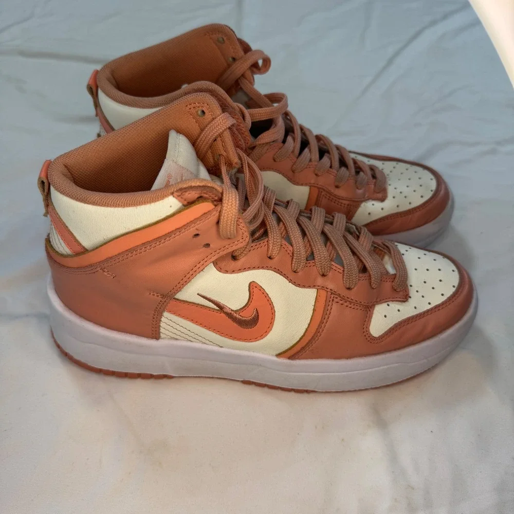 Nike Dunk High Up Sail/Crimson Bliss Women's Sneakers DH3718-107 Size 8.5‎
